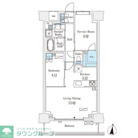 フロンティアレジデンス錦糸公園の物件間取画像